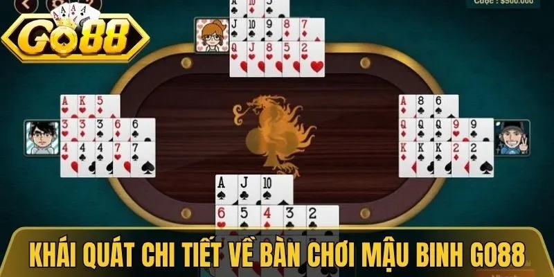 Mậu Binh Go88 - Trải Nghiệm Đấu Trí Xếp Chi Cực Kịch Tính 2 Khái quát chi tiết về bàn chơi mậu binh Go88