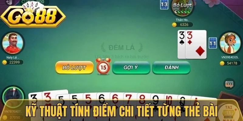 Kỹ thuật tính điểm chi tiết từng thẻ bài